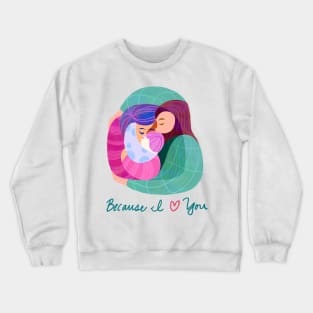 A Family of Three Crewneck Sweatshirt